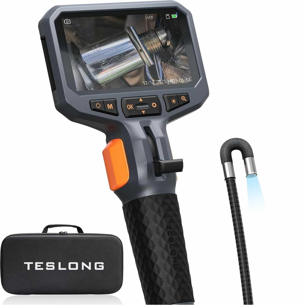 NEW Articulating Borescope Camera with LED Light Industrial Endoscope Waterproof
